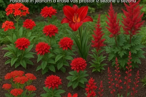 12 crvenih višegodišnjih biljaka za vaš vrt