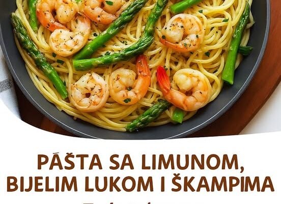 🍋 Tjestenina sa Škampima u Maslacu i Bijelom Luku
