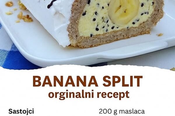Kolač koji svi traže – Originalni Banana Split Rolat!