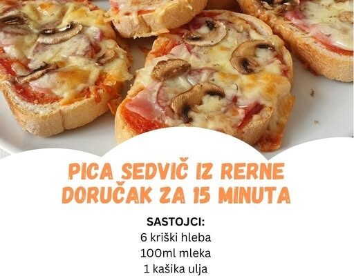 Doručak za samo 15 minuta – Topli pizza sendviči iz rerne
