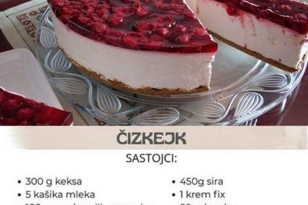 NAJJEDN0STAVNIJI RECEPT ZA ČIZKEJK