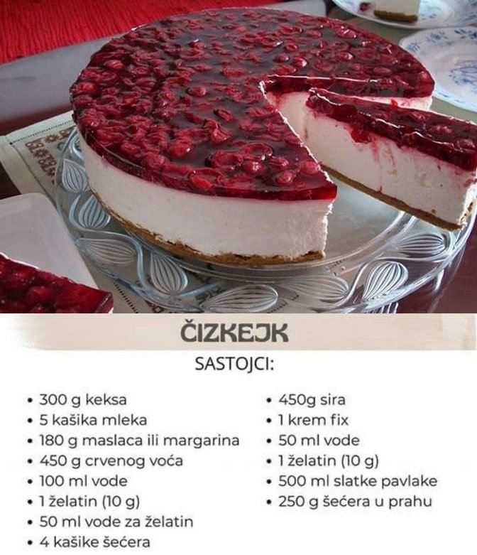 NAJJEDN0STAVNIJI RECEPT ZA ČIZKEJK