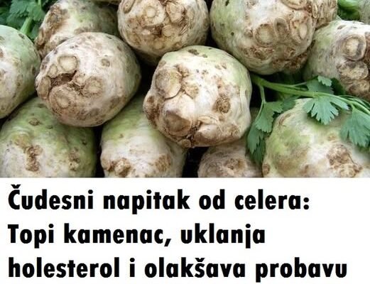 Čudesni napitak od celera: Topi kamenac, uklanja holesterol i olakšava probavu