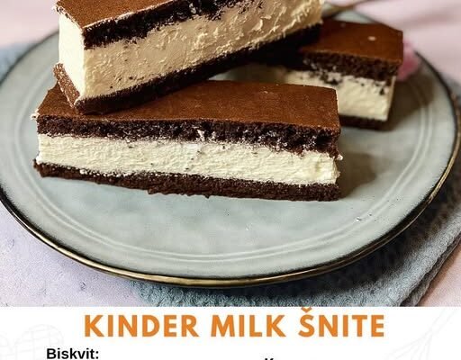 Recept za Kinder Milk Šnite: Mliječni Desert koji svi obožavaju