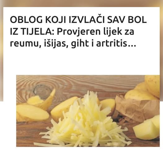 OBLOG KOJI IZVLAČI SAV BOL IZ TIJELA: Provjeren lijek za reumu, išijas, giht i artritis…