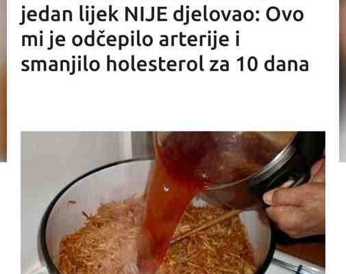 Nakon SRČANOG UDARA ni jedan lijek NIJE djelovao: Ovo mi je odčepilo arterije i smanjilo holesterol za 10 dana