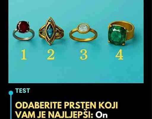 ODABERITE PRSTEN KOJI VAM JE NAJLJEPŠI: On otkriva šta vas čeka u narednom periodu