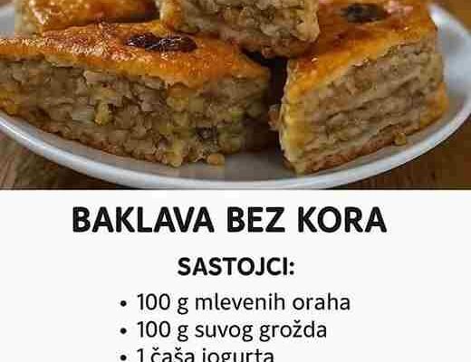 Baklava bez kora sa jogurtom: Sočna i neodoljiva, a zbog 1 cake je ukusnija i od tradicionalne