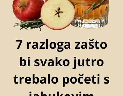 7 pogodnosti zašto je dobro piti jabukovo sirće