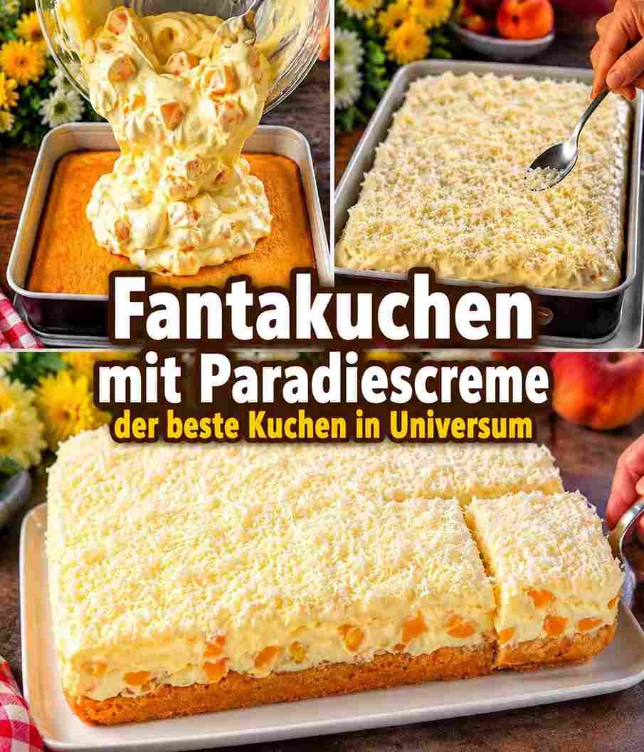 Fantakuchen mit Paradiescreme der beste Kuchen in Universum