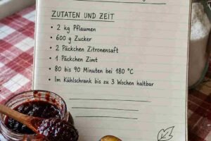 🍑 Gebackener Pflaumenmus für den Kühlschrank