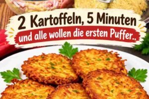 2 Kartoffeln, 5 Minuten und alle wollen die ersten Puffer