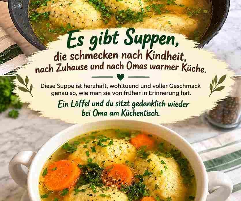 Omas Grießnockerlsuppe – wie früher ❤️