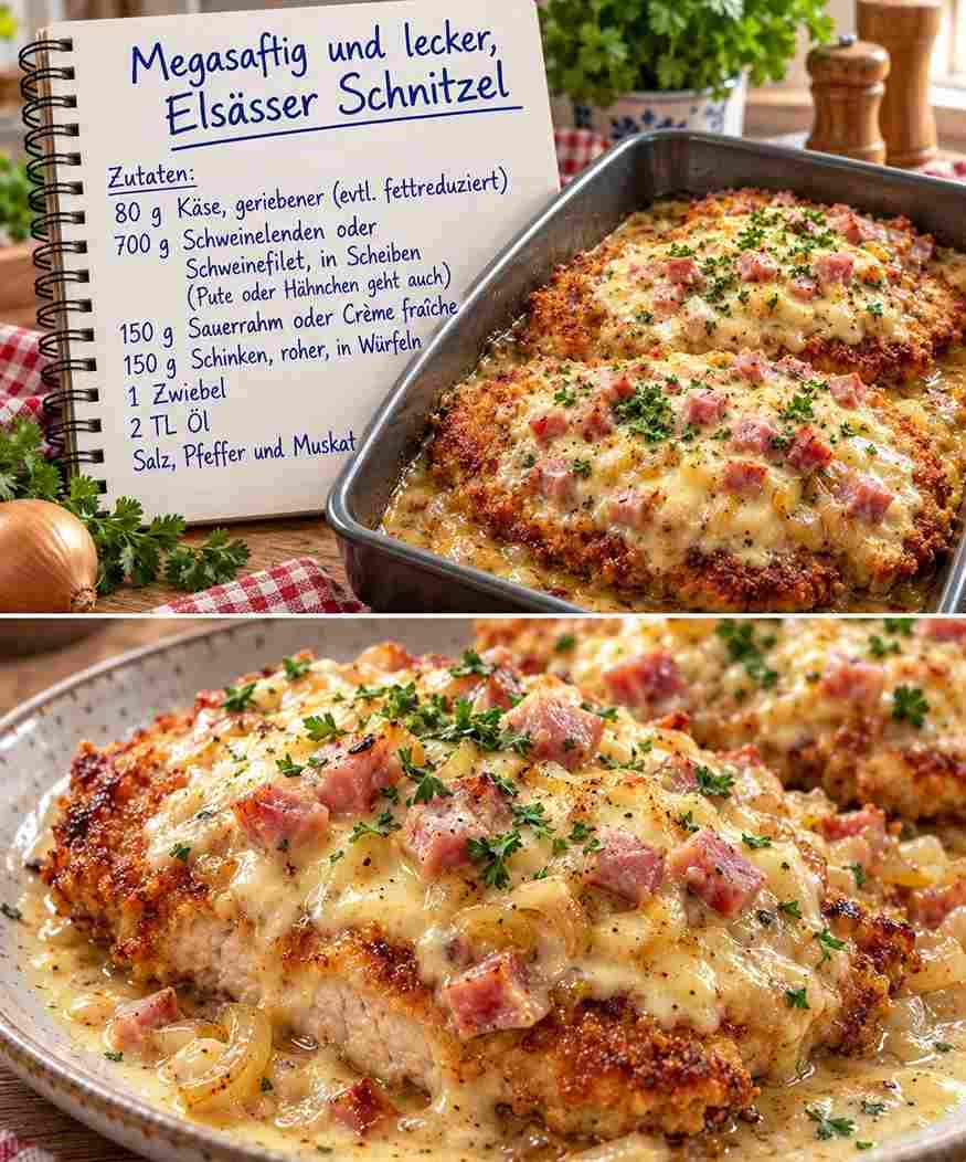Elsässer Schnitzel – megasaftig und cremig