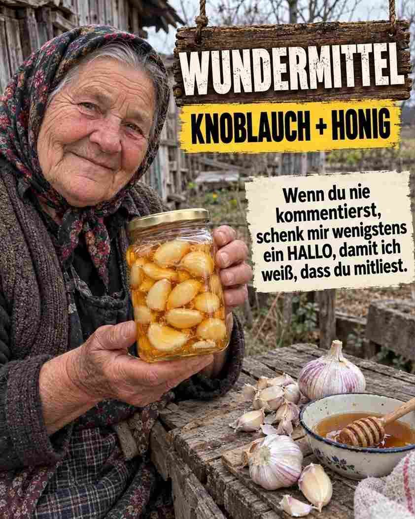 Knoblauch und Honig 7 Tage lang auf nüchternen Magen essen