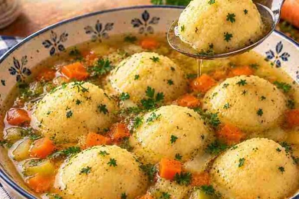 Omas klassische Grießklößchensuppe – zart, locker und wie früher 🤎