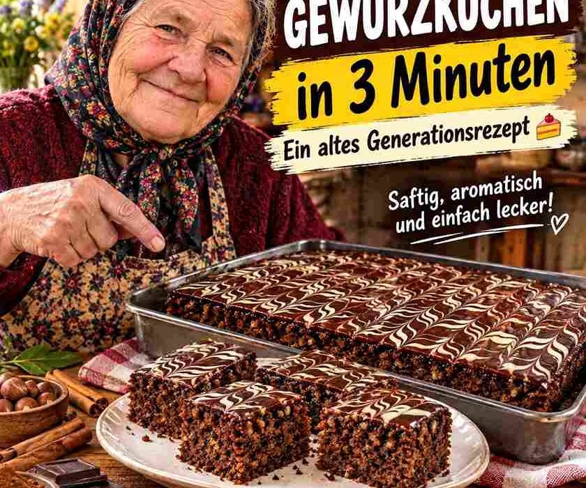 Gewürzkuchen in 3 Minuten – ein altes Generationsrezept 🍰✨